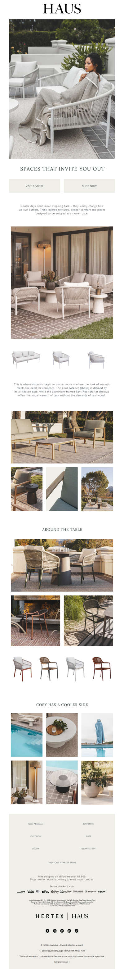 A space that invites you out