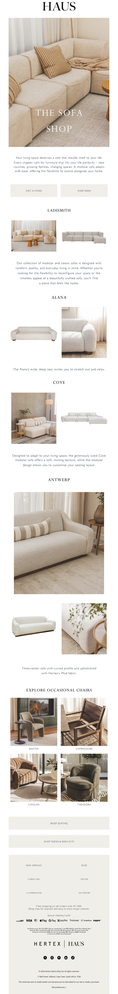 The sofa shop