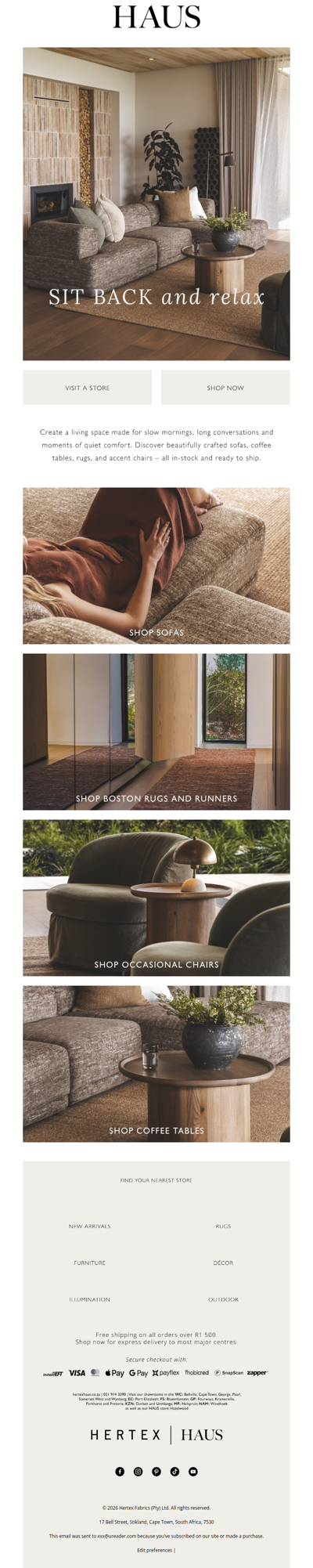 Your perfect living room