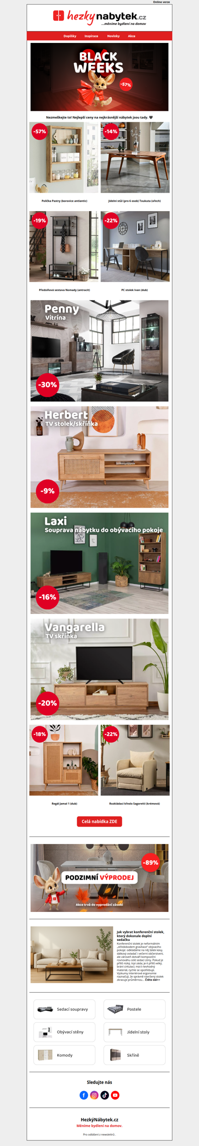 ⚡ Startujeme Black Weeks: Ceny padají, styl roste!