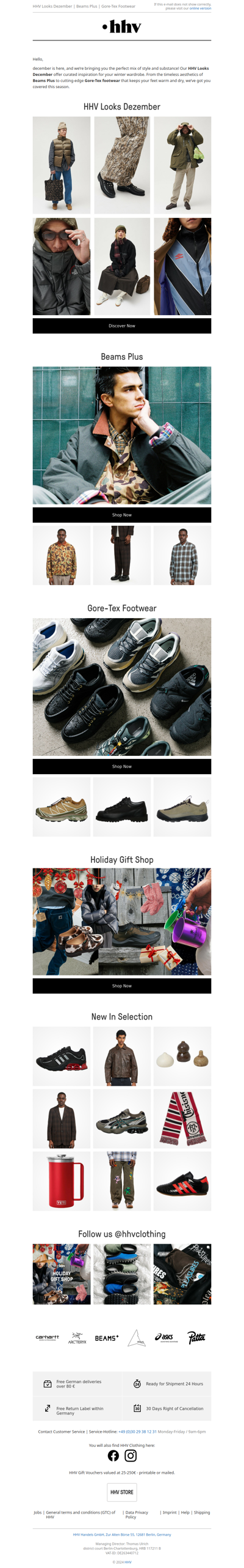 HHV Looks Dezember | Beams Plus | Gore-Tex Footwear