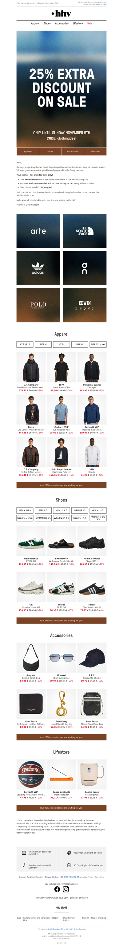 Save up to 70% now with an extra 25% discount! Only until November 9th!