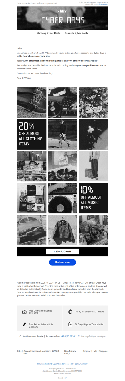 Cyber Days: Exclusive Pre-Access – Be among the first!