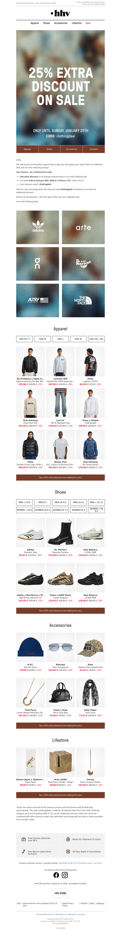 Save up to 70% now with an extra 25% discount! Only until January 25th!