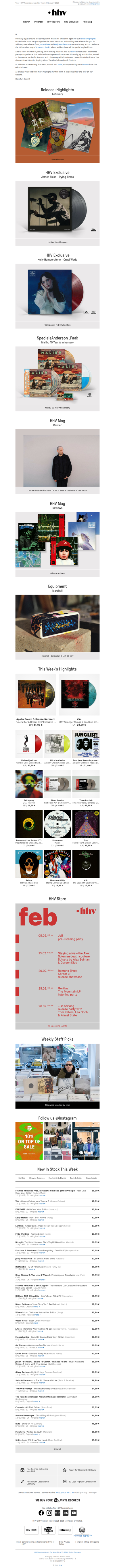 James Blake, Anderson .Paak, Release-Highlights February