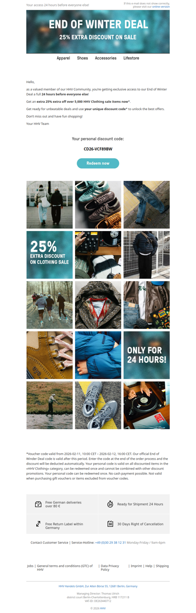 End of Winter Deal: Exclusive Pre-Access. Be among the first!