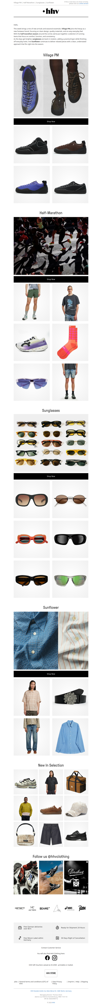 Village PM | Half-Marathon | Sunglasses | Sunflower