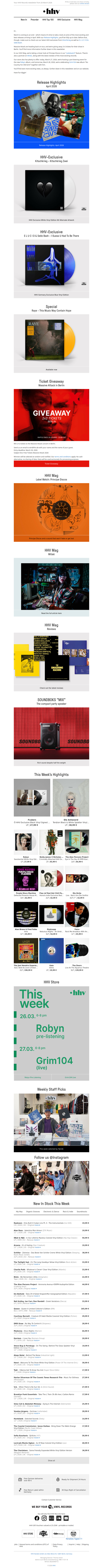 Release-Highlights April, Massive Attack, Kitschkrieg