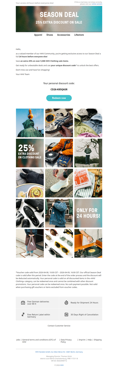 Season Deal: Exclusive Pre-Access. Be among the first!