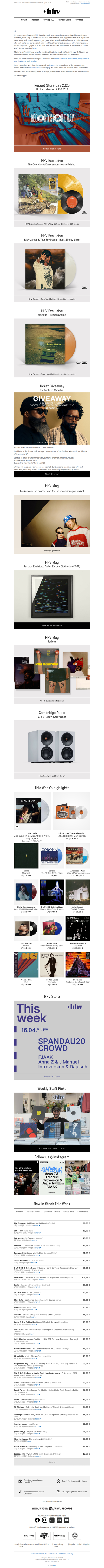 Record Store Day, The Roots, The Cool Kids & Don Cannon, Boldy James & Your Boy Posca