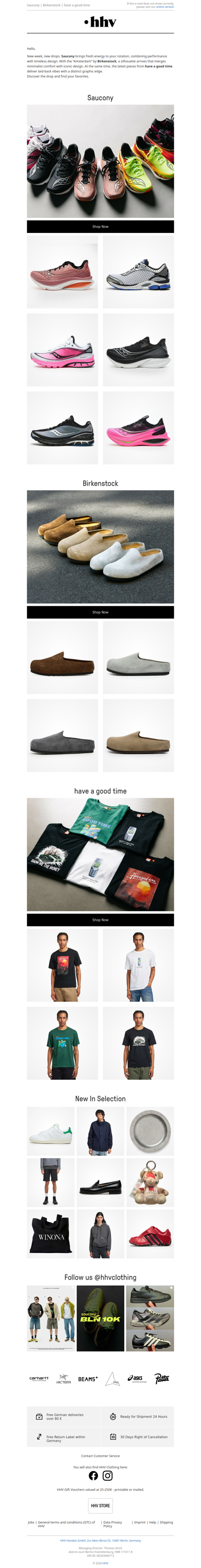 Saucony | Birkenstock | have a good time