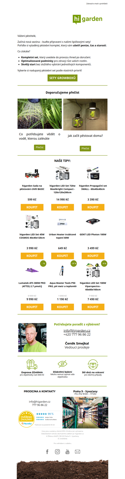 Zvýhodněné growbox sety