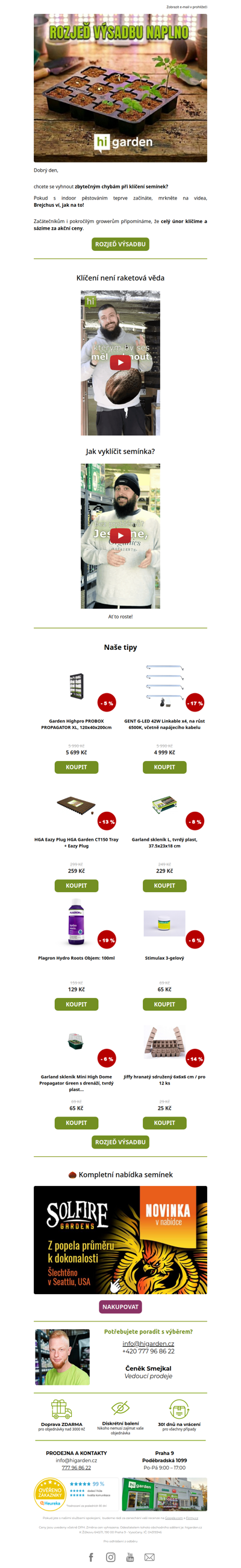 Semínka nakoupená, ale ještě to neklíčí?