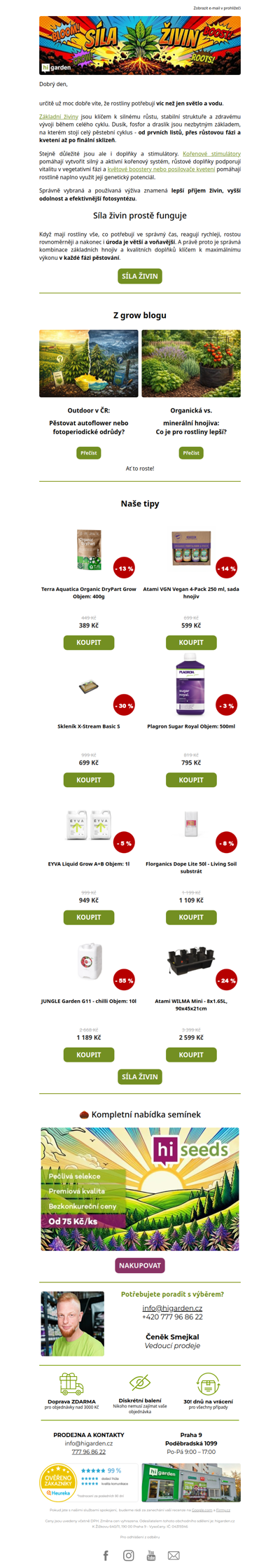 Živiny (nejen) pro 3 kytky 🌱🍅🍀