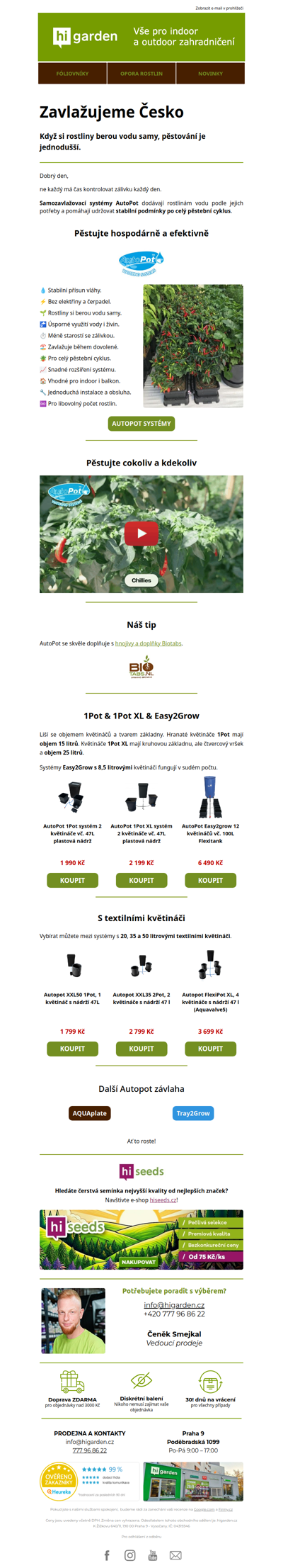 💧 Zavlažujeme Česko