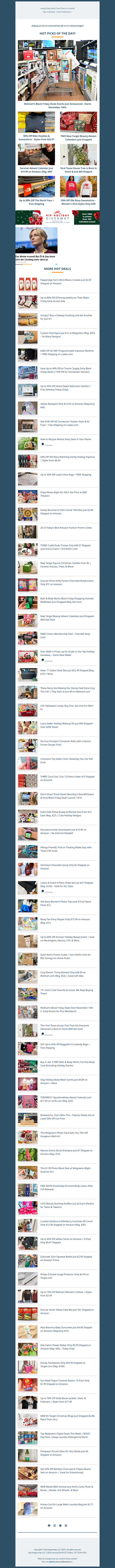 Walmart Black Friday Announcement | 50% Off Nike Hoodies | $15 Survival Advent Calendar | 80% Off The North Face | NEW Target Beauty Advent Calendars