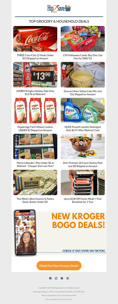 Jumbo Pringles Holiday Can, 92¢ Cake Mix, $6 Marie Callender's Pie & More of This Week’s Best Grocery Deals!