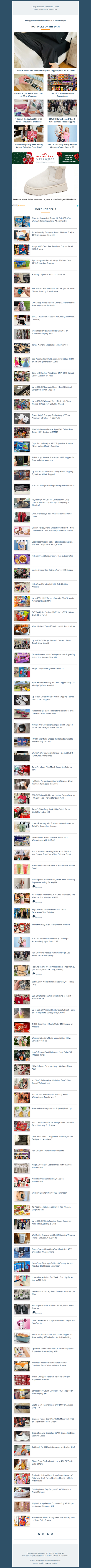 $27 Linen & Hutch Sheet Set | $2 Acrylic Photo Blocks | 50¢ Craftsy Membership | 75% Off Halloween Decorations | Beauty Advent Calendar Giveaway