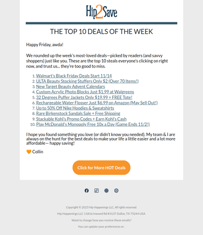 $2 Stocking Stuffers, Nike Hoodies, & Free McDonald's - Your Top 10 Steals!