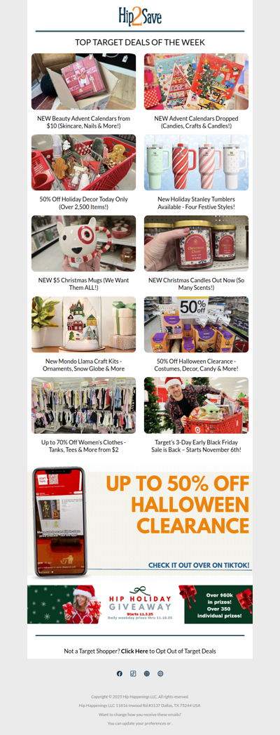 🔥 50% Off Holiday Decor, 50% Off Halloween Candy & More Target Deals