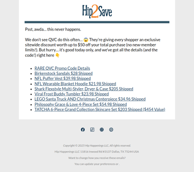 You Get a Code! You Get a Code! Everyone Saves at QVC! 🎉