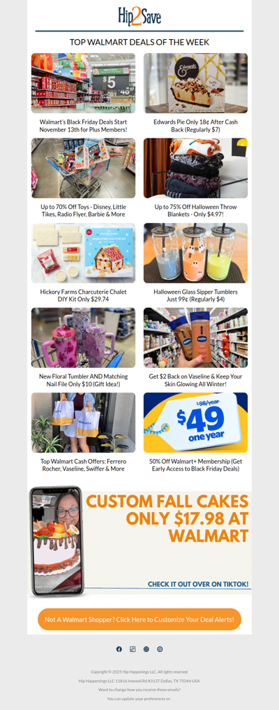 RUN! 18¢ Pie, $5 Blankets + 50% Off Walmart+ 🚨