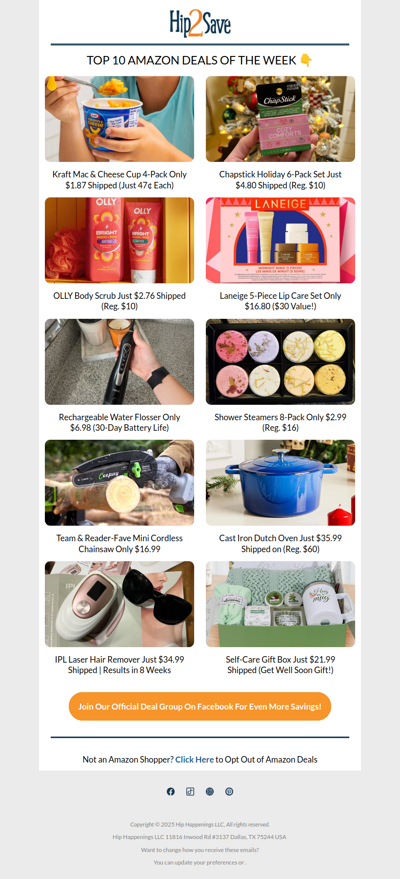 🙌 4 Amazon Deals Under $5!