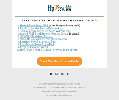 Grocery Steals You Need Today 👉 Free Almonds, 50% Off Tide & Gain, $1 Pasta Sauce