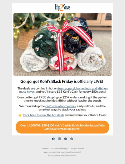 🚨 Kohl’s Black Friday JUST Went Live - Grab Gifts Before They Sell Out!