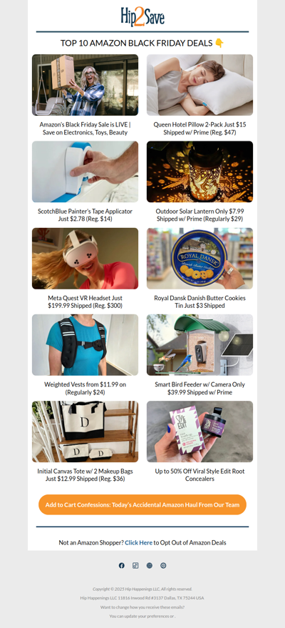 Our Amazon Carts Are FULL: $11.99 Weighted Vests & $3 Danish Cookies!