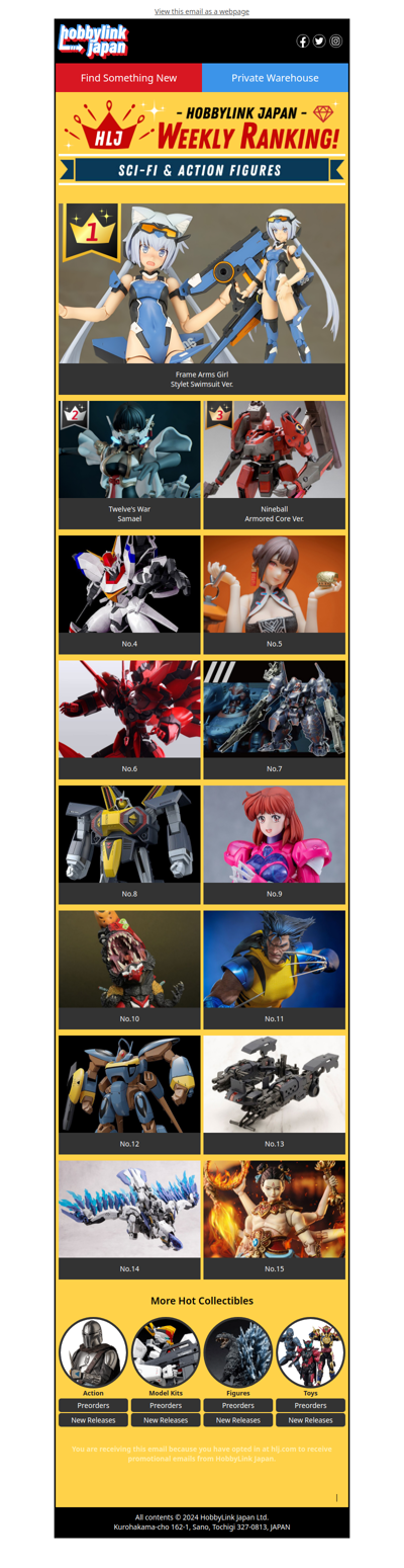 ⚙️ [NEW] Frame Arms Girl, Armored Core & More Sci-Fi!