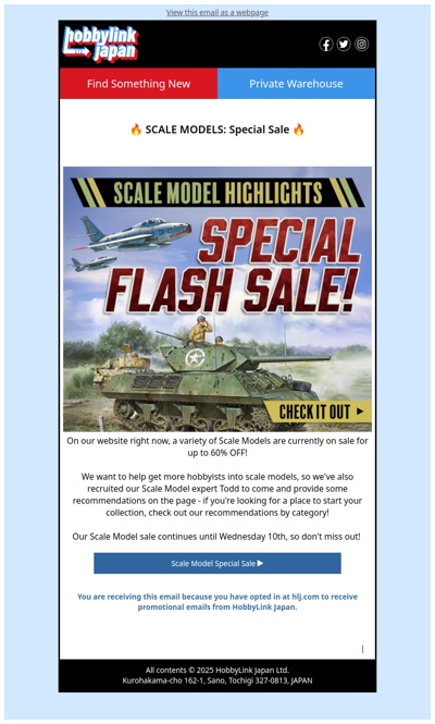 60% OFF Scale Models - Almost Over!