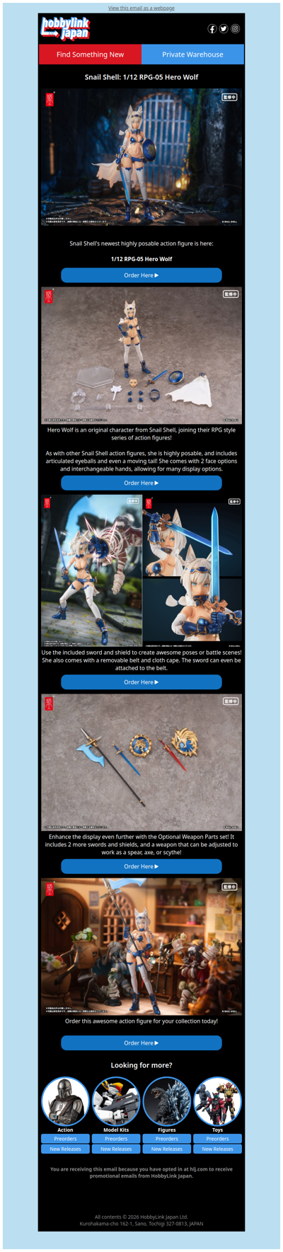 🐺NEW Snail Shell: 1/12 Hero Wolf