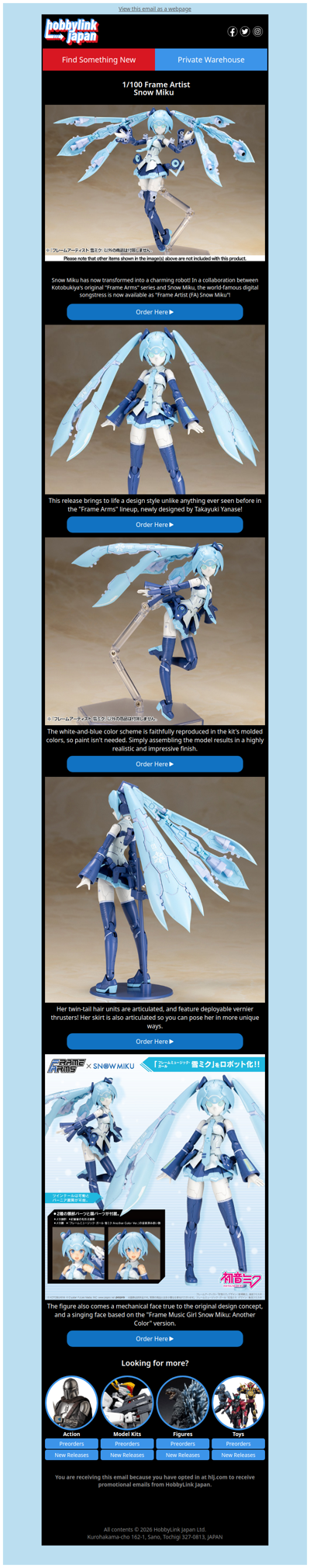NEW From Kotobukiya: Snow Miku! 💙