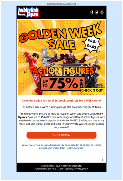 Action Figure Sale - Up to 75% OFF 🎉