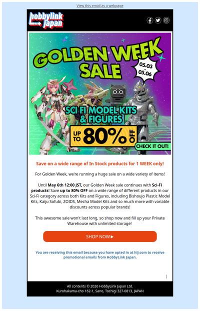 Sci-Fi Sale - Up to 80% OFF Kits & Figures 🎉