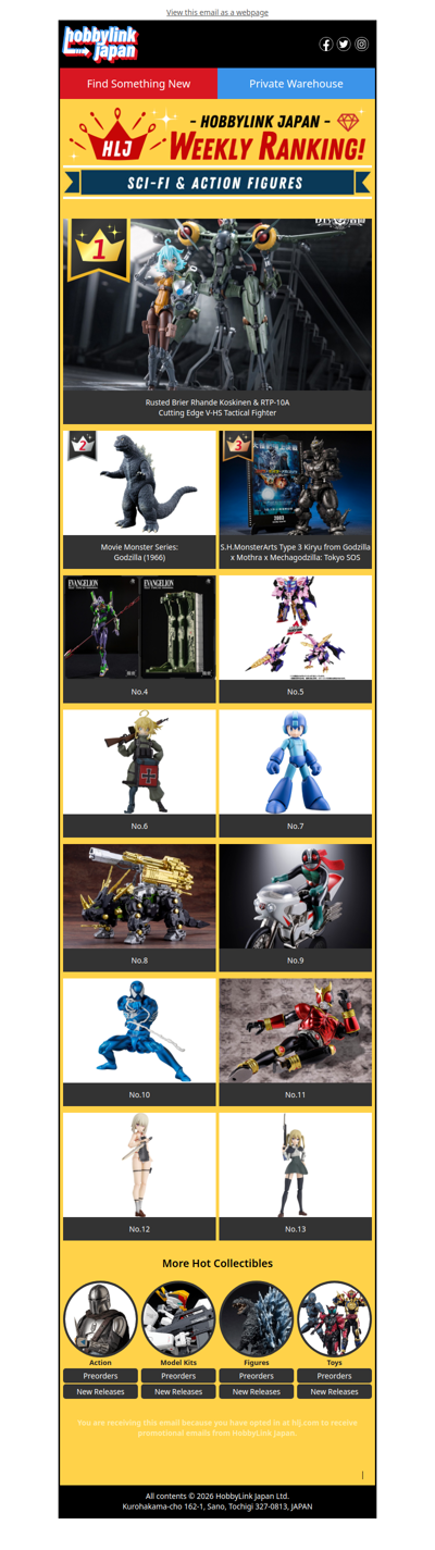 [NEW] You can't miss this week's top pics: figma, S.H.MonsterArts & more! 💥