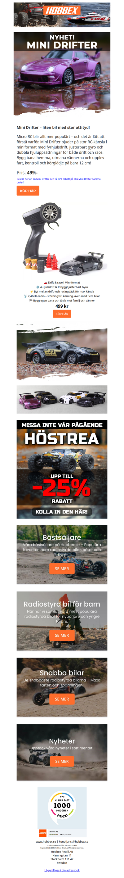 🔥Mini Drifter - Kör, sladda och tävla!