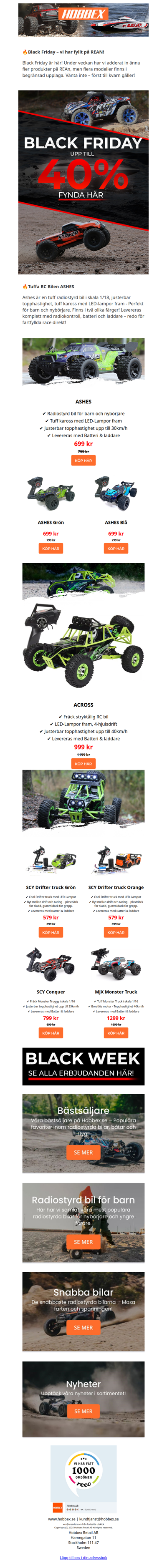 Black Friday - spara upp till 40%!