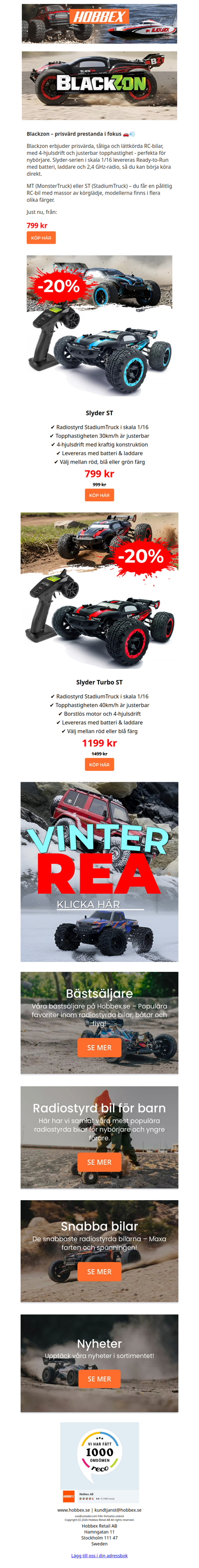 RC Bilar till grymma priser!🏎️