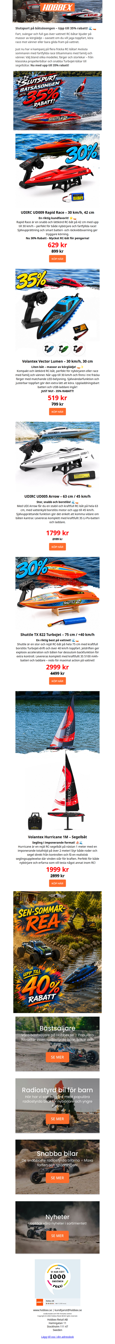 🚤 Slutspurt på båtsäsongen – Upp till 35% rabatt!