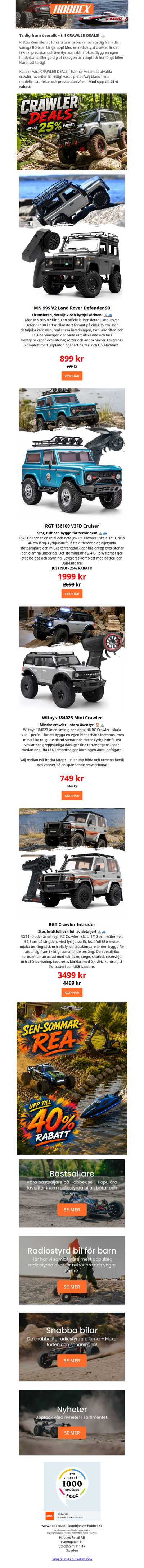🏔️ CRAWLER DEALS – upp till 25 % rabatt!