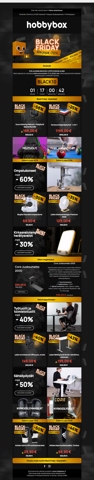 ⚫ Black Friday viimeiset löydöt vielä tänään ja huomenna!