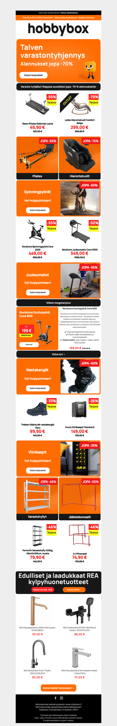 ⚠️ Talven varastontyhjennys on alkanut – ALE jopa -70 % ⚠️