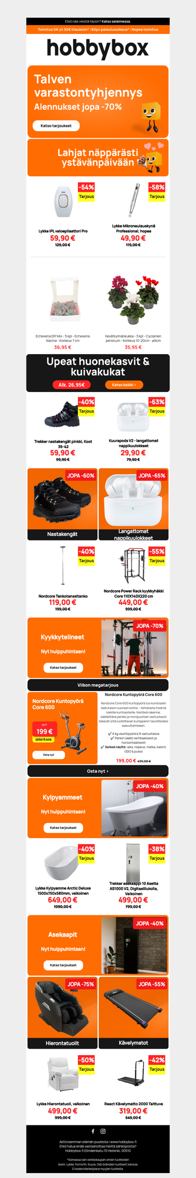 🎁 Löydä lahja ystävänpäivään jopa -70 %