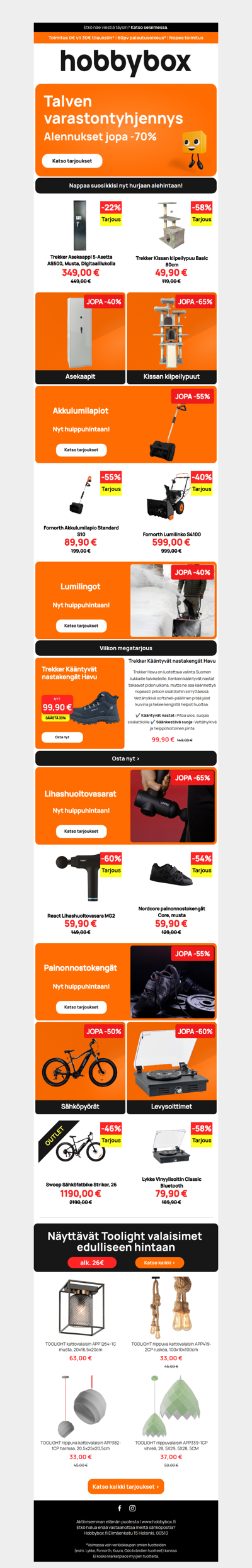 ❗ JOPA -70% ❗ Varasto kevenee nopeasti!