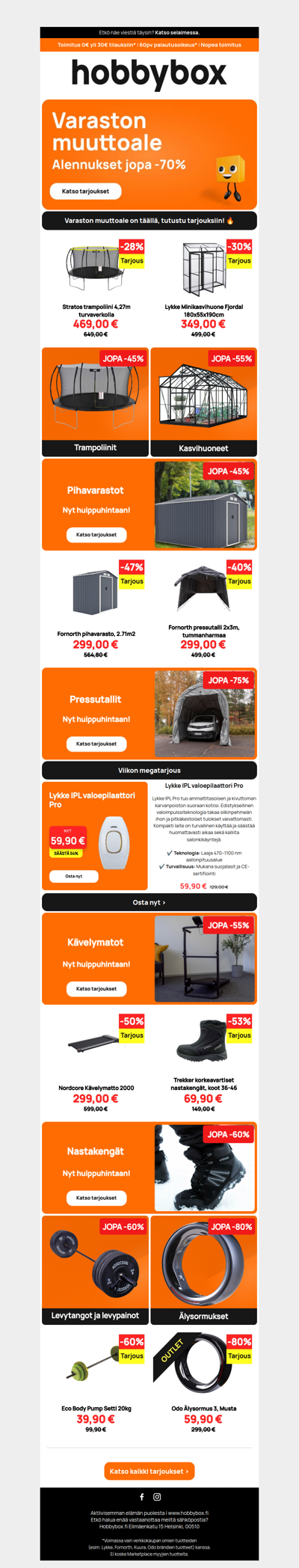 ☀️ Aurinko nousee ja hinnat laskevat: Katso maaliskuun löydöt kevääseen