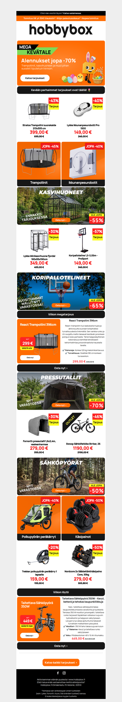 🏷️ Kevään MEGA-ALE on täällä! Joko katsoit nämä löydöt?