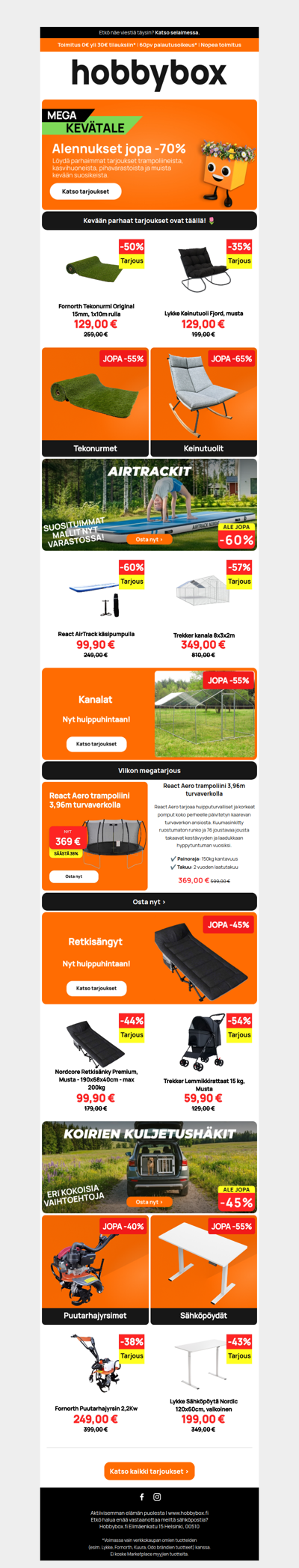 ⭐ Mega Kevätale: Katso huhtikuun halutuimmat tuotteet