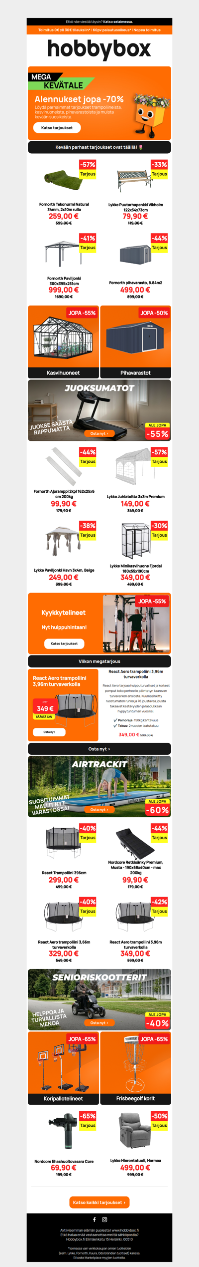 ⚡ Mega Kevätale: Viikonlopun kovimmat löydöt nyt täällä!